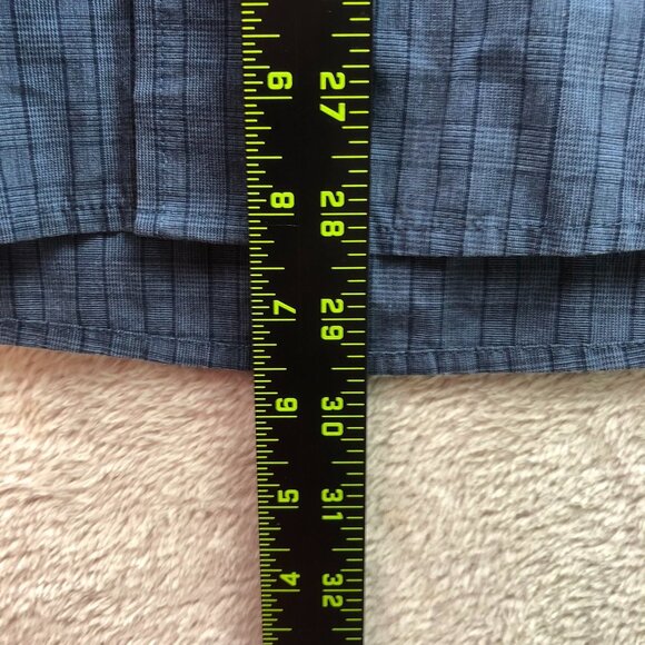 Dockers Mens Shirt Size XL Long Sleeve Button Up Blue Plaid Casual Classic Y2K - Picture 5 of 9